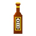 Pixel bottle of beer