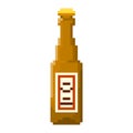 Pixel bottle of beer