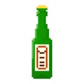 Pixel bottle of beer