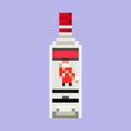 Pixel bottle of gin