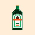 Pixel Bottle of liqueur