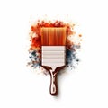 Pixel Brush Icon In Rustic American Style Royalty Free Stock Photo