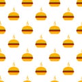 Pixel burger seamless pattern. 8-bit burger. Pixel art fast food icon in flat design. Burger sign in retro style