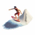 Pixel Surfer: Hyperrealistic Landscapes With Isometric, Layered Mesh