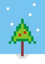 Pixel christmas tree