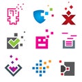 Pixel computer programming and internet protection template