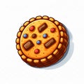 Pixel Cookie Icon Illustration