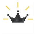 pixel crown on a white background is made of constructor