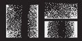 Pixel disintegration background. Decay effect. Dispersed dotted pattern. Concept of disintegration, pixel mosaic