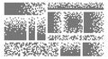 Pixel disintegration background. Decay effect. Dispersed dotted pattern. Pixelated shape
