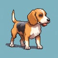 Pixel Beagle: Rough-edged 2d Animation With Realistic Light And Color Royalty Free Stock Photo