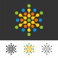 Pixel Dots vector Logo Template Illustration Design. Vector EPS 10