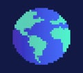 Pixel Earth concept