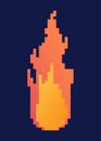 Pixel fire concept Royalty Free Stock Photo