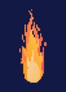 Pixel fire concept Royalty Free Stock Photo