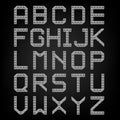 Pixel font isolated vector set. Set of vector Royalty Free Stock Photo