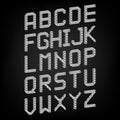 Pixel font vector set. Set of vector Royalty Free Stock Photo