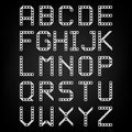 Pixel font vector set. Set of vector Royalty Free Stock Photo