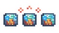 Pixel Game Items Icon, Digital Assets Retro Gaming Element, vector design Generative AI Royalty Free Stock Photo