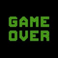 Pixel Game Over Message