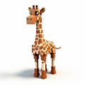 Pixel Giraffe: A Terracotta Statue With Toycore Aesthetics