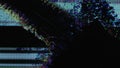 Pixel glow glitch mosaic color light dots texture