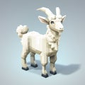 Pixel Goat 1: Monochromatic Isometric Renderings With Sketchfab