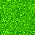 Pixel grass texture background, green retro square grass pattern