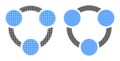 Pixel Halftone Collaboration Icon