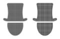Pixel Halftone Hat Man Icon Royalty Free Stock Photo