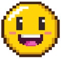 Pixel Happy Emoticon