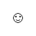 Pixel happy emotion face