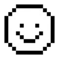 Pixel happy face design