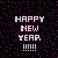 Pixel happy new year