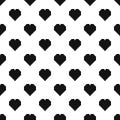 Pixel heart pattern seamless vector