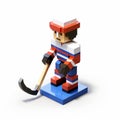 Pixel Hockey Player In Voxel Art Playful Character Design By Jacek Szynkarczuk