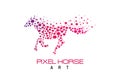 Pixel horse logo