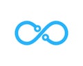 Pixel Infinity Icon Logo Design Element Royalty Free Stock Photo