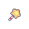 Pixel magic wand image for cross stitch and crochet