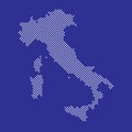 Pixel map of Italy. Vector dotted map of Italy isolated on white background. Italy map page symbol for your web site