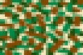 Pixel military background with green-brown and beige colors