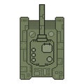 Pixel military tank top