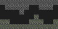 Pixel mine style dungeon level background. Concept of craft game stone pixelated seamless horizontal landscape background with