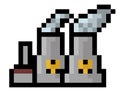 Pixel nuclear power plant - isolated 8 bit vector