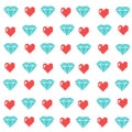 Pixel objects for games icons set. Social Networking Speech Bubbles: Smiley, Love Royalty Free Stock Photo