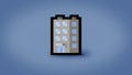 Pixel office building background - high res 8 bit wallpaper