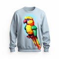 Pixel Parrot Sweatshirt - Wimmelbilder Style 3d Cartoon Design