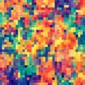 Pixel pattern abstract geomerty background. AI Generated