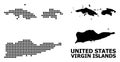 Pixel Pattern Map of American Virgin Islands