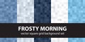 Pixel pattern set Frosty Morning